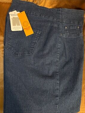 Ruby Rd. Indigo Pull-On Denim Jeans